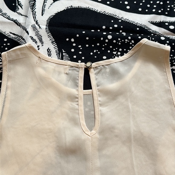 Monteau cream white laced top boho style size S small - Picture 6 of 7